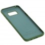 Чехол для Samsung Galaxy S8 (G950) Silicone Full зеленый / dark green