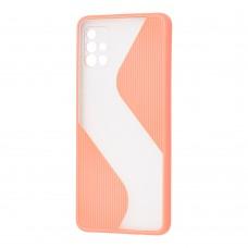 Чехол для Samsung Galaxy A51 (A515) Totu wave розовый