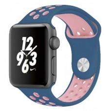 Ремешок для Apple Watch Sport Nike+ 38mm / 40mm сине-розовый