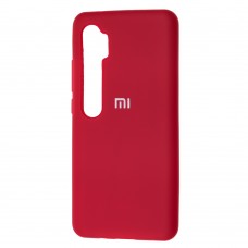 Чохол для Xiaomi  Mi Note 10 / Mi Note 10 Pro Silicone Full рожево-червоний