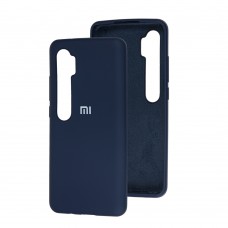 Чехол для Xiaomi Mi Note 10 / Mi Note 10 Pro Silicone Full темно-синий