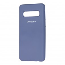 Чохол для Samsung Galaxy S10 (G973) Silicone Full лавандовий сірий
