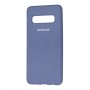 Чехол для Samsung Galaxy S10 (G973) Silicone Full лавандовый серый