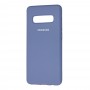 Чохол для Samsung Galaxy S10+ (G975) Silicone Full лавандовий сірий