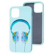 Чехол для iPhone 12 mini Art case голубой 