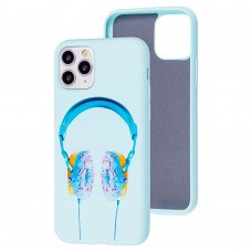 Чехол для iPhone 11 Pro Art case голубой