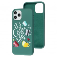 Чехол для iPhone 11 Pro Art case темно-зеленый