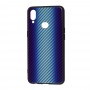 Чехол для Samsung Galaxy A10s (A107) Twist glass "голубой" 