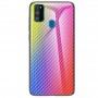 Чехол для Samsung Galaxy M21 / M30s Carbon Gradient Hologram "сиреневый" 