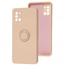 Чехол для Samsung Galaxy A31 (A315) WAVE Color Ring розовый / pink sand