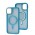 Чехол для iPhone 11 Space color MagSafe голубой
