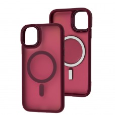 Чехол для iPhone 11 Space color MagSafe бордовый