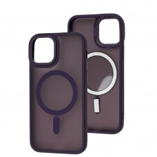 Чохол для iPhone 12 / 12 Pro Space color MagSafe фіолетовий