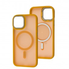 Чехол для iPhone 12/12 Pro Space color MagSafe желтый