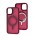 Чохол для iPhone 12 / 12 Pro Space color MagSafe бордовий