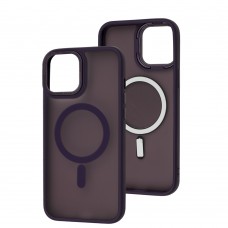 Чехол для iPhone 12 Pro Max Space color MagSafe фиолетовый