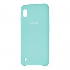 Чехол для Samsung Galaxy A10 (A105) Silky Soft Touch "бирюзовый"