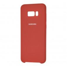 Чехол для Samsung Galaxy S8 Plus (G955) Silky Soft Touch "марсала"