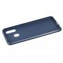 Чехол для Samsung Galaxy A20 / A30 Carbon line синий