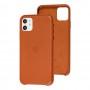 Чохол для iPhone 11 Leather сase (Leather) saddle brown