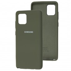 Чехол для Samsung Galaxy Note 10 Lite (N770) Silicone Full оливковый 