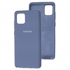 Чехол для Samsung Galaxy Note 10 Lite (N770) Silicone Full лавандовый-серый