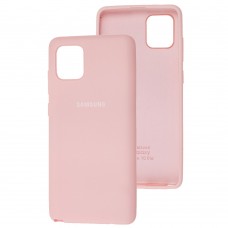 Чехол для Samsung Galaxy Note 10 Lite (N770) Silicone Full розовый / pudra