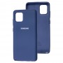 Чехол для Samsung Galaxy Note 10 Lite (N770) Silicone Full темно-синий