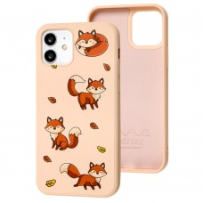 Чехол для iPhone 12 / 12 Pro Wave Fancy fox / pink sand