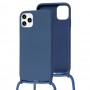 Чохол для iPhone 11 Pro Wave Lanyard with logo blue cobalt