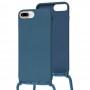 Чехол для iPhone 7 Plus / 8 Plus Wave Lanyard without logo blue cobalt