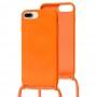 Чехол для iPhone 7 Plus / 8 Plus Wave Lanyard without logo orange
