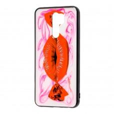 Чехол для Xiaomi Redmi 9 Girls UV lips