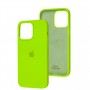 Чохол для iPhone 14 Pro Max Square Full silicone lime green