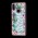 Чехол для Xiaomi Redmi Note 7 Блестки вода светло-розовый "цветы"