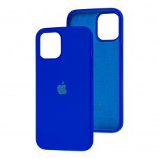 Чехол для iPhone 12 mini Silicone Full синий / shiny blue