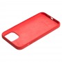 Чехол для iPhone 12 mini Silicone Full красный / dark red  