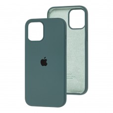 Чехол для iPhone 12 Pro Max Silicone Full зеленый / pine green 