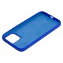 Чохол для iPhone 12 Pro Max Silicone Full синій / shiny blue