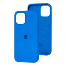 Чохол для iPhone 12 Pro Max Silicone Full синій / royal blue