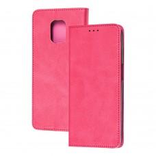 Чохол книжка Xiaomi Redmi Note 9s / 9 Pro Black magnet рожевий