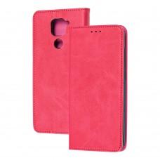 Чохол книжка для Xiaomi Redmi Note 9 Black magnet рожевий
