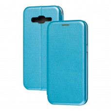 Чехол книжка Premium для Samsung Galaxy J5  (J500) голубой