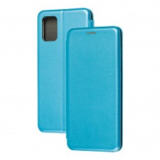Чехол книжка Premium для Samsung Galaxy A71 (A715) голубой
