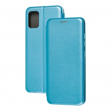 Чехол книжка Premium для Samsung Galaxy A51 (A515) голубой