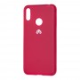 Чехол для Huawei Y7 2019 Silicone Full розово-красный