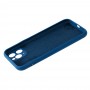 Чехол для iPhone 11 Pro Max Silicone Slim Full camera blue cobalt