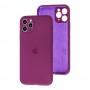 Чохол для iPhone 11 Pro Max Silicone Slim Full camera maroon