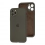 Чохол для iPhone 11 Pro Max Silicone Slim Full camera dark olive