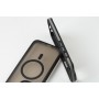 Чохол для iPhone 15 Pro Max Matte Strong Frame MagSafe black / grey